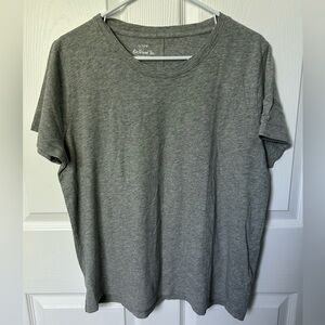 J. Crew NWT Grey Girlfriend Short Sleeve Tee Shirt Size XL
